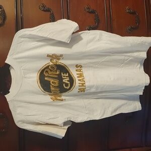 Vtg 80s Hard Rock Bahamas Tee sz XL